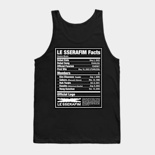 LE SSERAFIM Nutritional Facts Tank Top